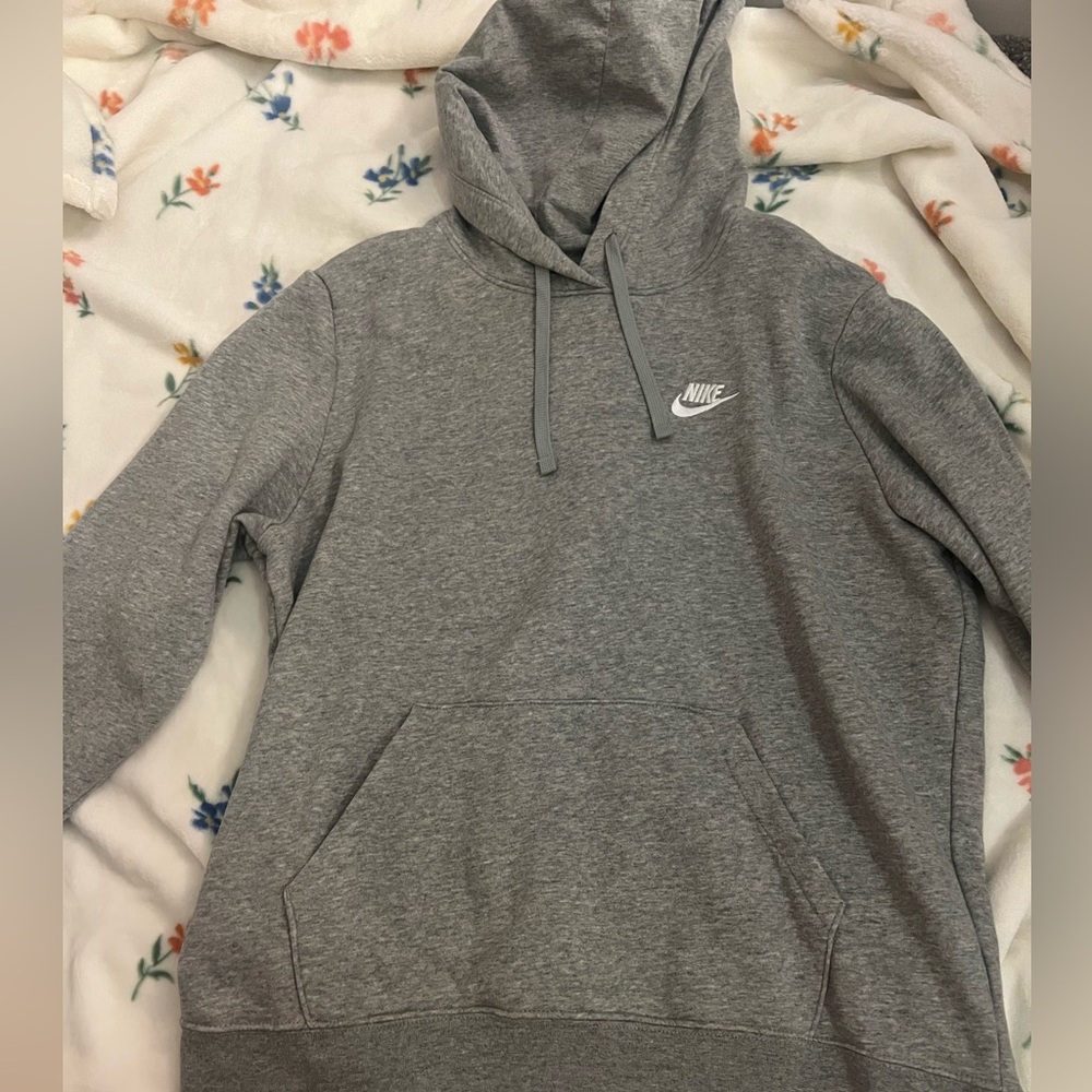 women’s grey nike hoodie